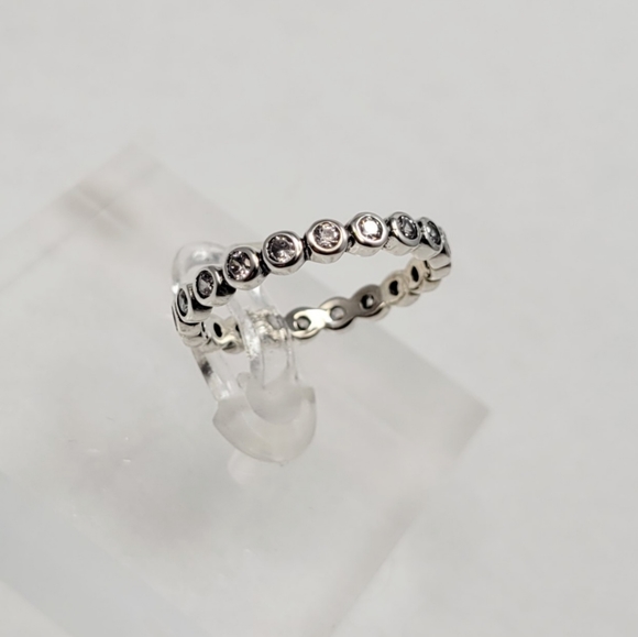 Sterling Silver Eternity Band - Picture 4 of 17